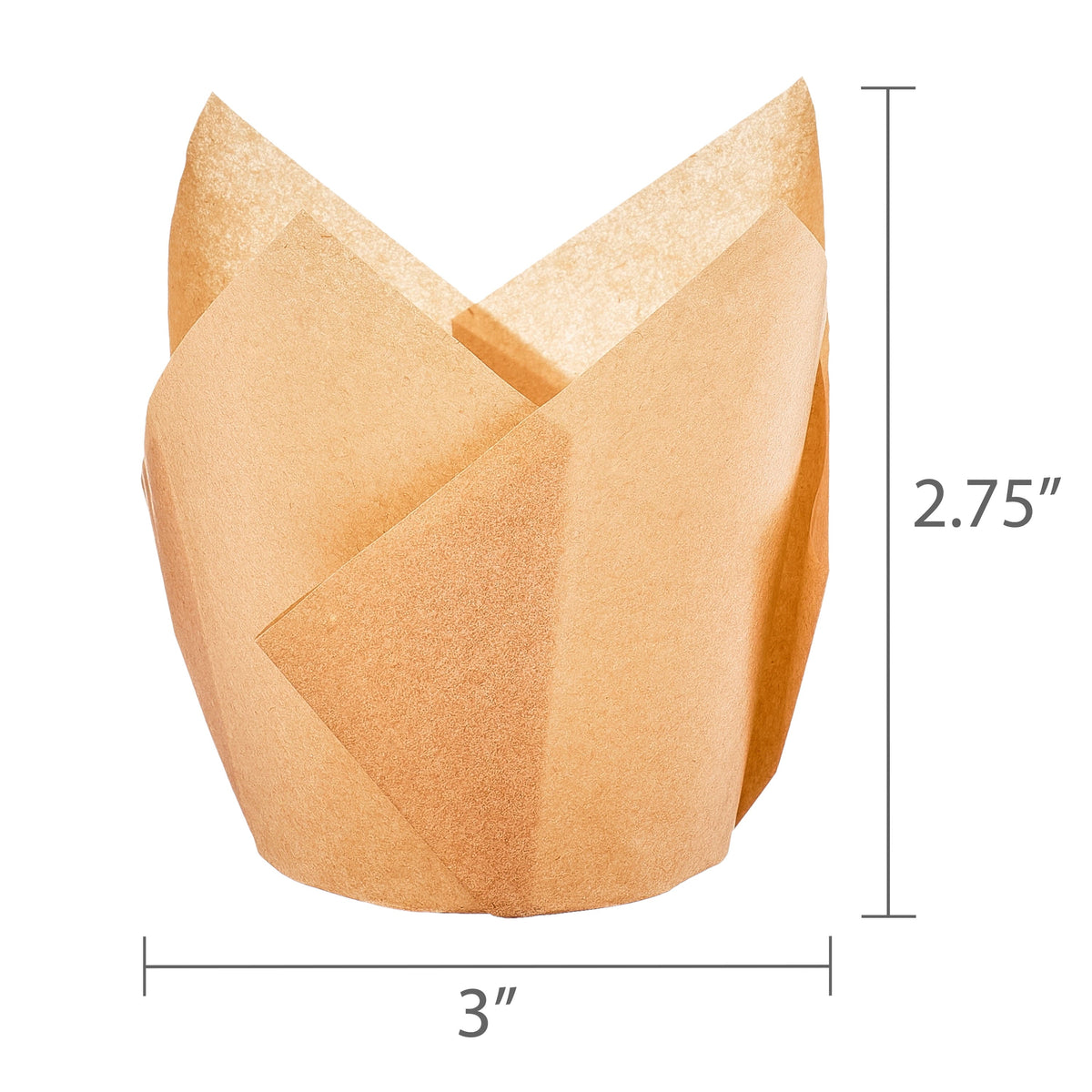 Kraft Tulip Baking Cups, 24 Pieces, by Way To Celebrate - Image 5